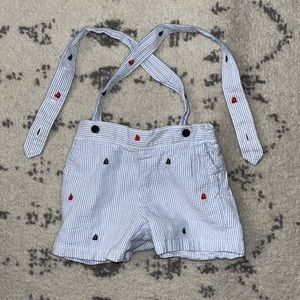 Janie and Jack suspenders shorts